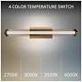 2_Boulevard 2.5"H x 24"W 1-Light Bath Vanity & Wall Light in Aged Brass more views