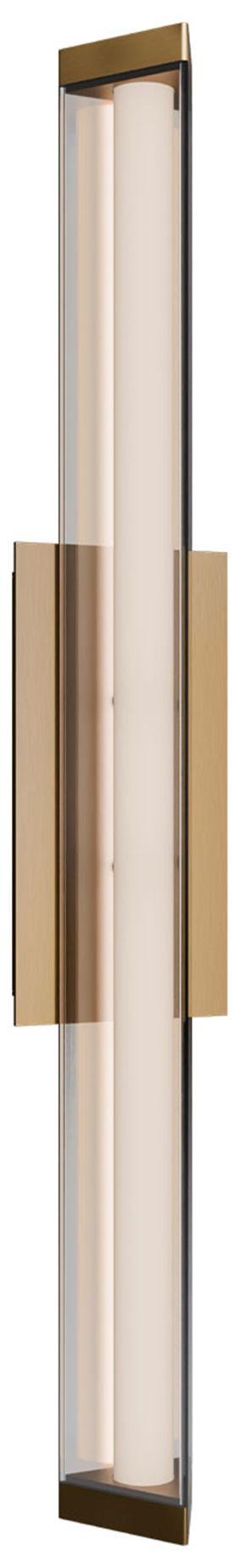 Boulevard 2.5"H x 24"W 1-Light Bath Vanity &amp; Wall Light in Ag