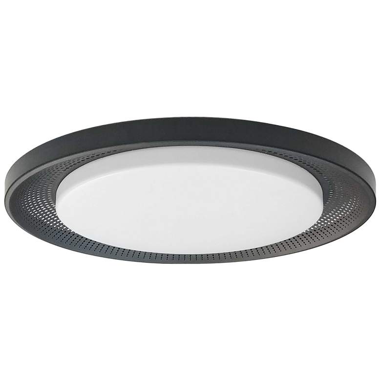 Image 1 Boullier 17.25" Wide Matte Black 30W Flush Mount