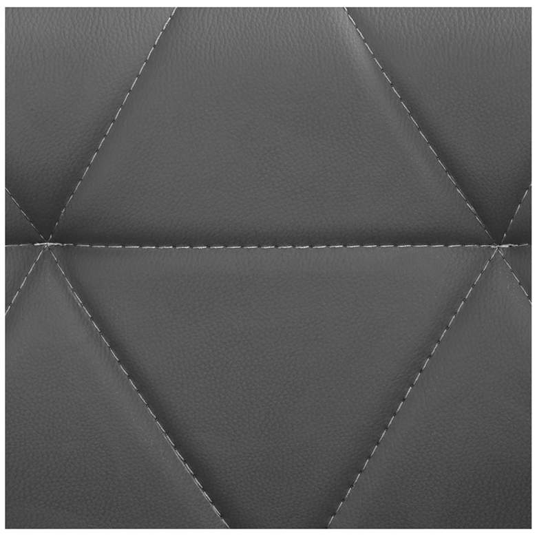 Image 5 Boulton Gray Faux Leather Adjustable Swivel Bar Stool more views