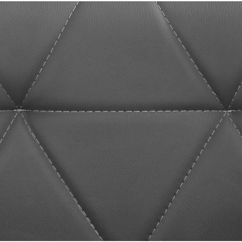 Image 3 Boulton Gray Faux Leather Swivel Bar Stools Set of 2 more views