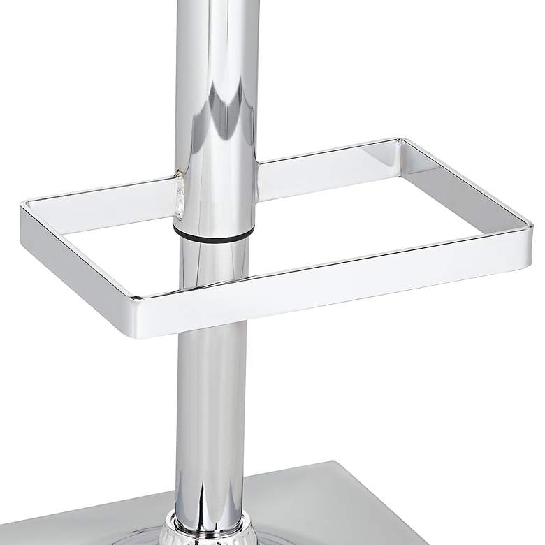Image 4 Boulton White Faux Leather Swivel Adjustable Stools Set of 2 more views