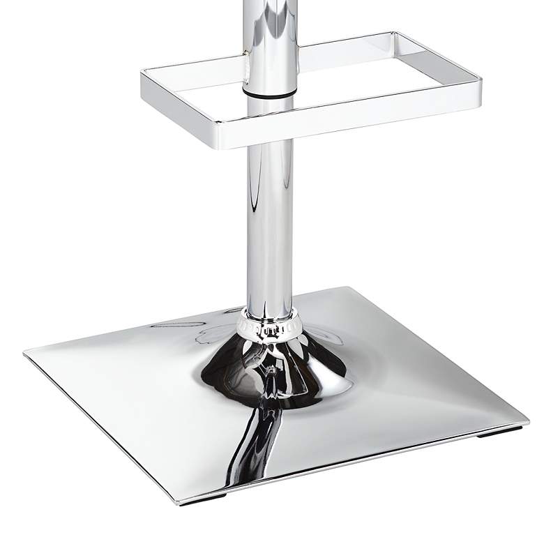 Image 5 Boulton White Faux Leather Swivel Adjustable Stools Set of 2 more views