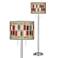 Bounce Giclee Brushed Nickel Garth Floor Lamp