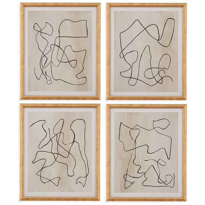 Image 1 Bound 20" x 24" Framed Print Set of 4