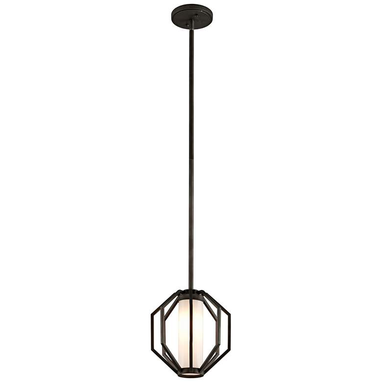 Image 1 Boundary 11 1/2"H Graphite LED Outdoor Hanging Light