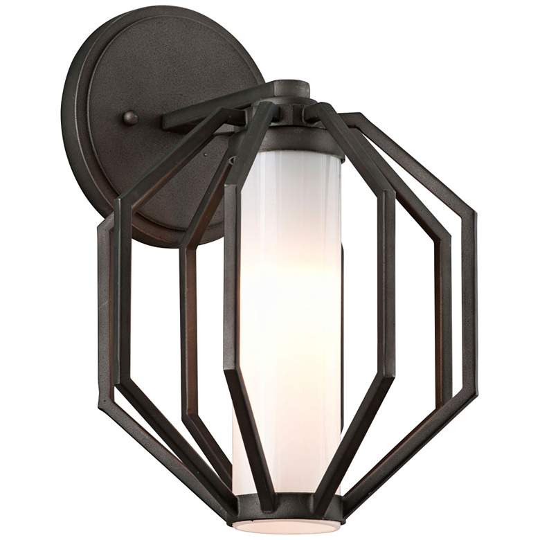 Image 1 Boundary 12 1/2"H Textured Graphite LED Outdoor Wall Light