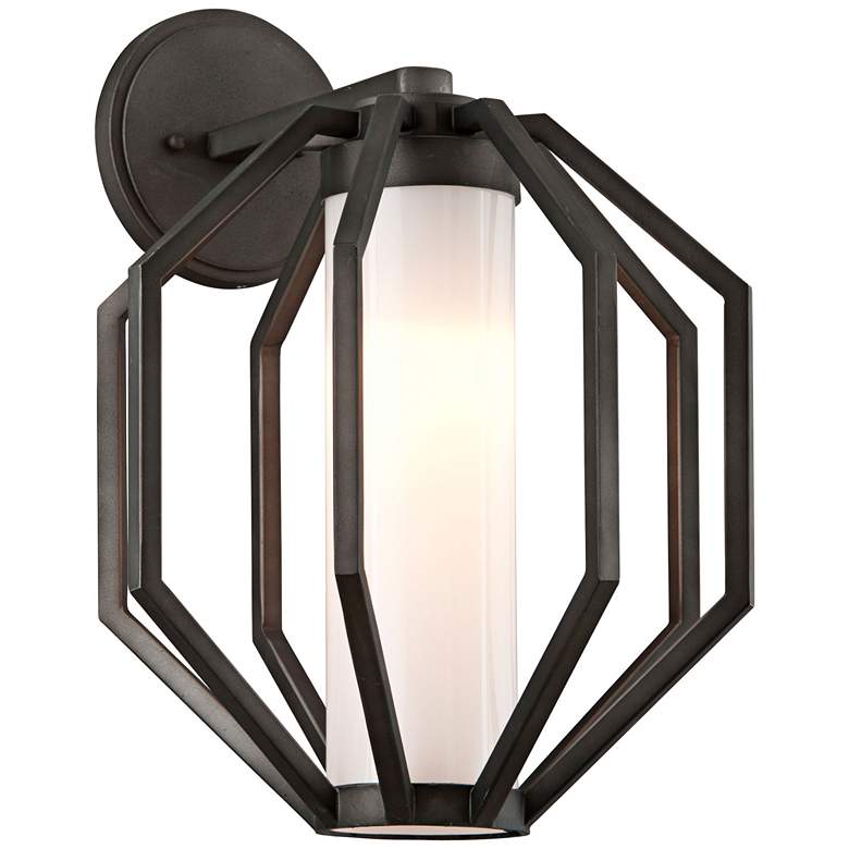 Image 1 Boundary 16 1/2 inchH Textured Graphite LED Outdoor Wall Light