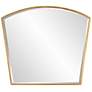 Boundary Antiqued Gold Leaf 36" x 31 3/4" Arch Wall Mirror
