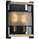 Boundry 2-Light 10.25" Wide Black/Barn Wood/Antique Brass Wall Sconce