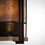 Boundry 2-Light 10.25" Wide Black/Barn Wood/Antique Brass Wall Sconce