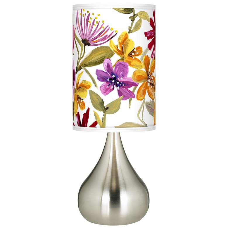 Image 1 Bountiful Blooms Giclee Big Droplet Table Lamp