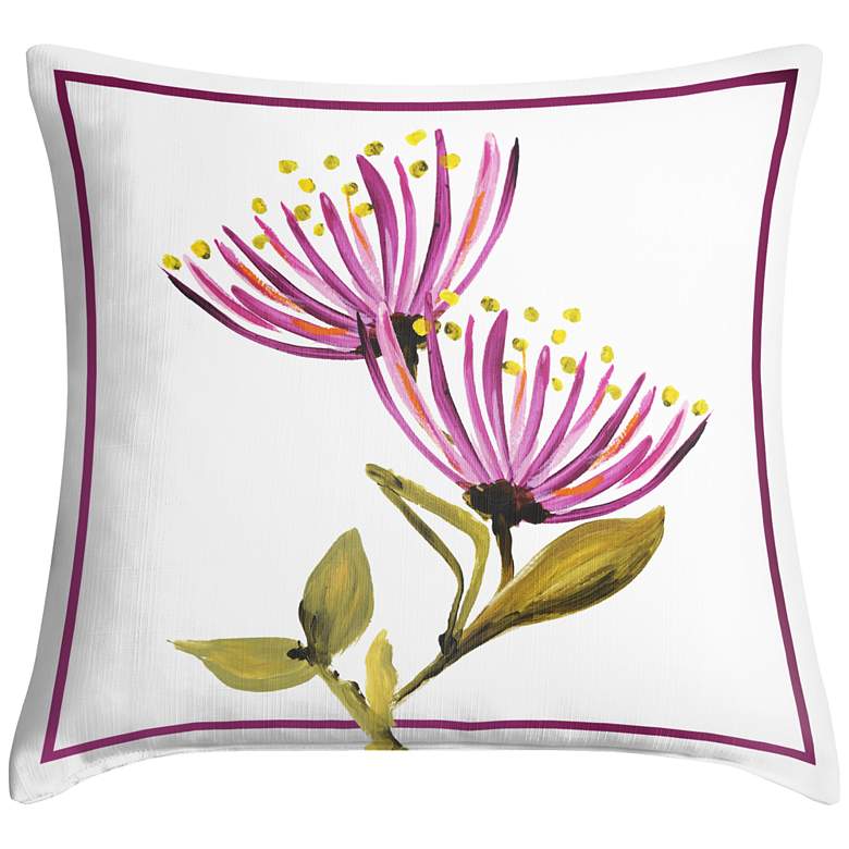 Image 1 Bountiful Blooms II 18 inch Square Throw Pillow