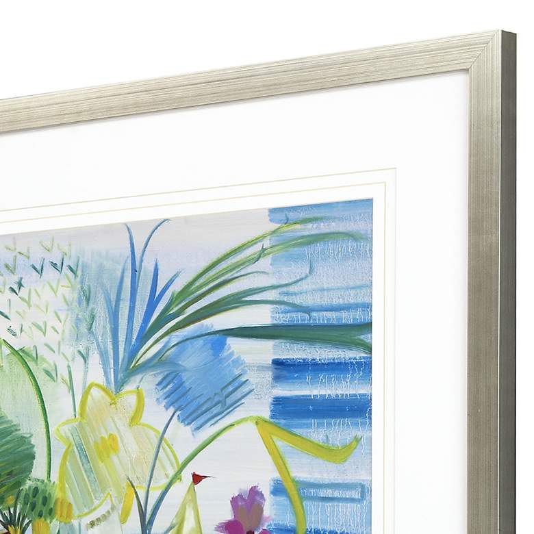 Image 4 Bouquet Bunch 42" Square Framed Giclee Wall Art more views