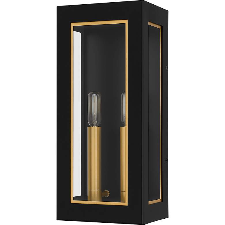 Image 3 Bourbon 2-Light Matte Black Outdoor Wall Lantern more views