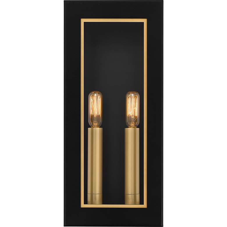 Image 4 Bourbon 2-Light Matte Black Outdoor Wall Lantern more views