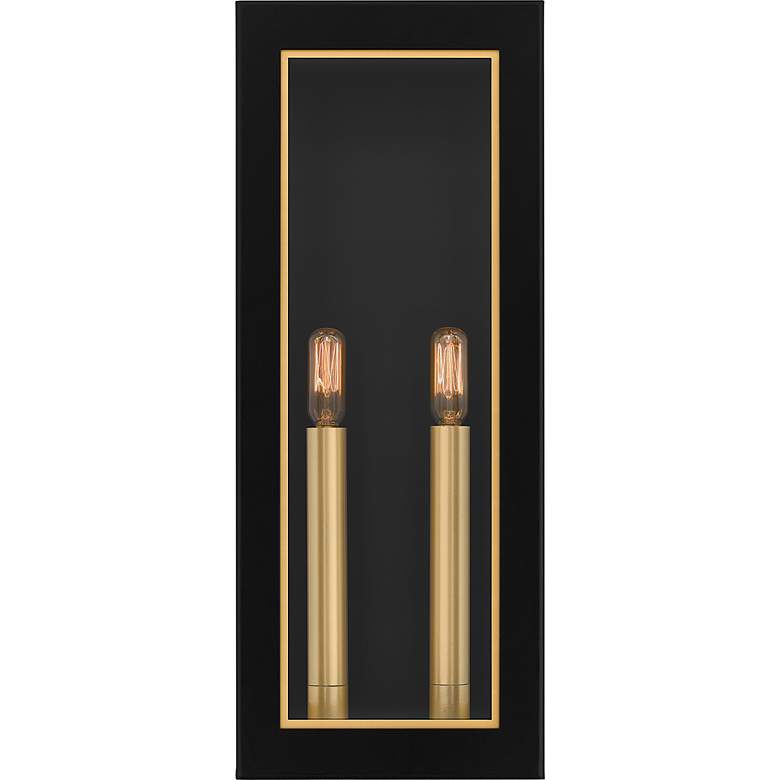 Image 4 Bourbon 2-Light Matte Black Outdoor Wall Lantern more views