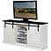 Bourbon French 65" Wide Country Wood 2-Door TV Console