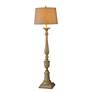 Thumbnail3 of Bourgault 64in Avignon Beige Floor Lamp with Heather Oatmeal Empire Shade more views