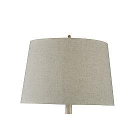 Image4 of Bourgault 64in Avignon Beige Floor Lamp with Heather Oatmeal Empire Shade more views
