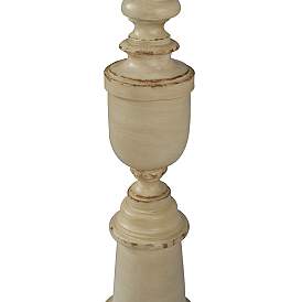 Image5 of Bourgault 64in Avignon Beige Floor Lamp with Heather Oatmeal Empire Shade more views