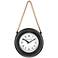 Bouvet 11 3/4" Wide Hanging Metal Wall Clock