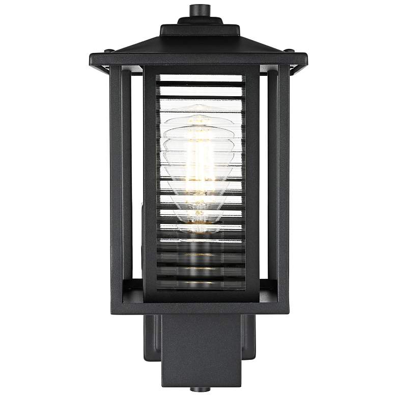 Image 1 Bouvier 14" High Black Outdoor Wall Light