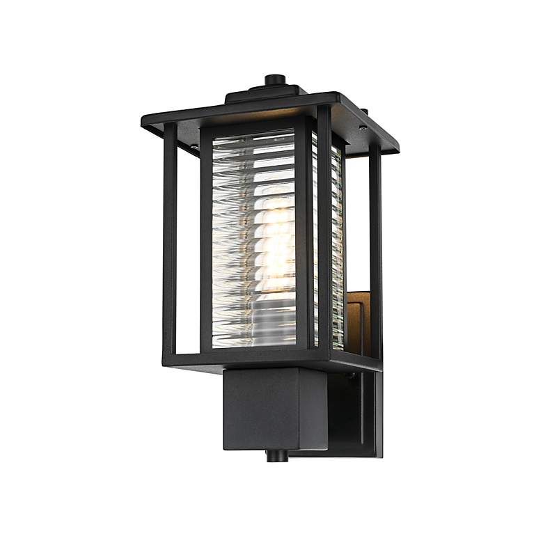 Image 3 Bouvier 14" High Black Outdoor Wall Light more views