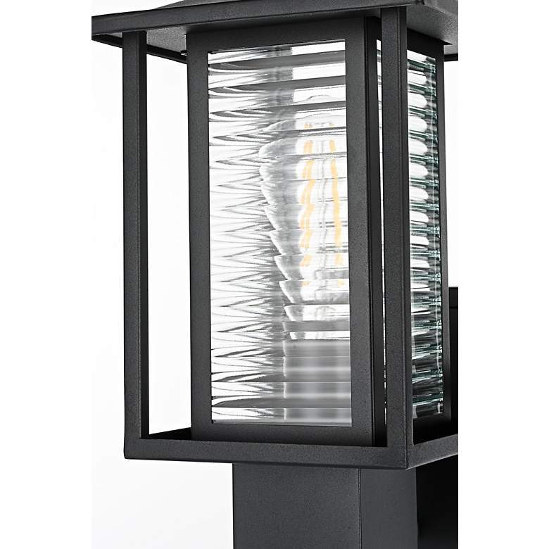 Image 5 Bouvier 14" High Black Outdoor Wall Light more views