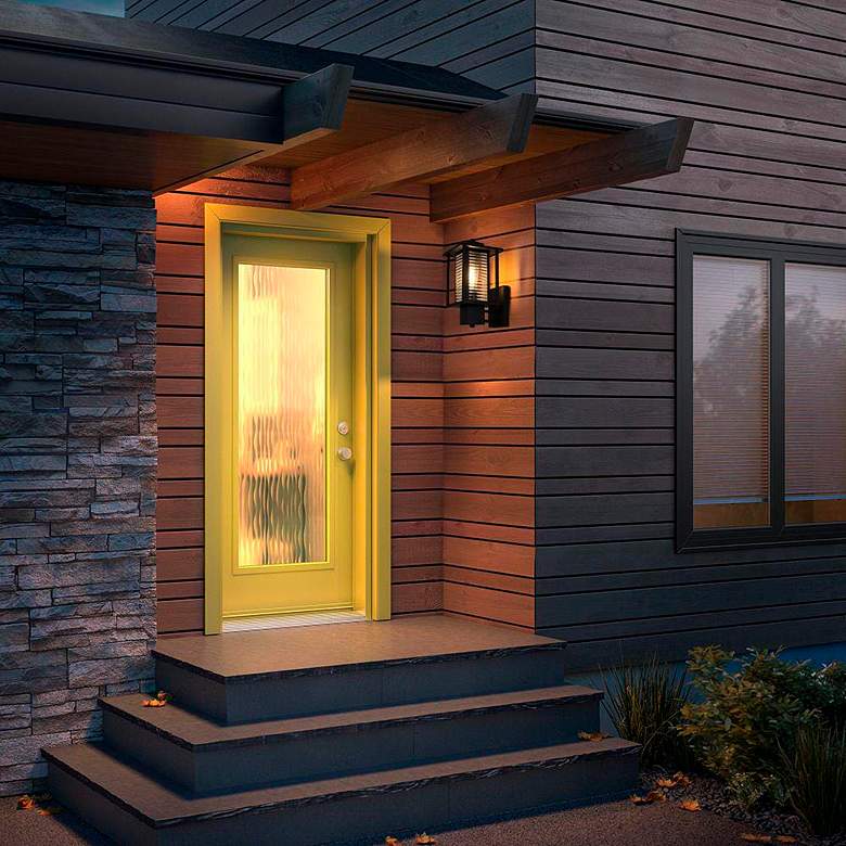 Image 6 Bouvier 14" High Black Outdoor Wall Light more views