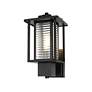 7_Bouvier 14" High Black Outdoor Wall Light more views