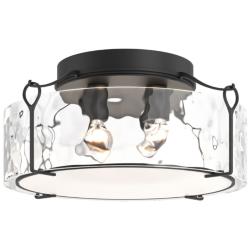Bow Black Large Semi/Flush With Water Glass