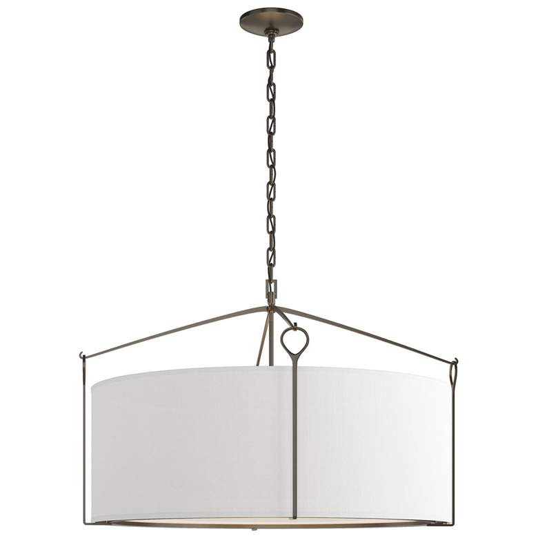 Image 1 Bow Large Pendant - Oil Rubbed Bronze - Anna Shade