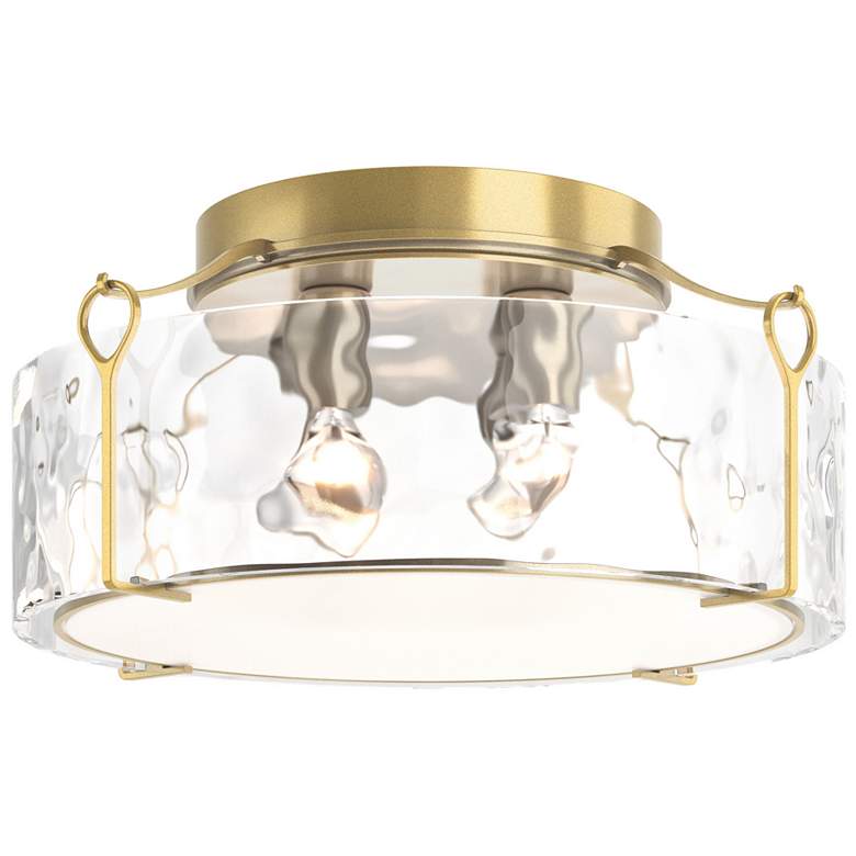 Image 1 Bow Large Semi-Flush - Brass - Water Glass