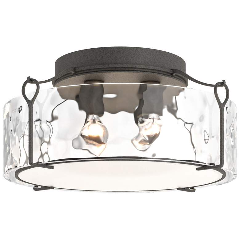 Image 1 Bow Large Semi-Flush - Iron - Water Glass