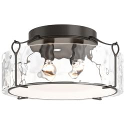 Bow Large Semi-Flush - Oil Rubbed Bronze - Water Glass