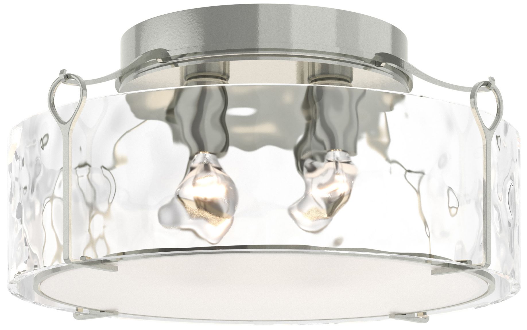 Bow Large Semi-Flush - Sterling - Water Glass - Made to Order