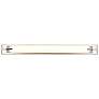 Bow LED 43 in.; Vanity Fixture; Brushed Nickel Finish