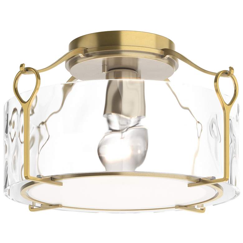 Image 1 Bow Medium Semi-Flush - Brass - Water Glass