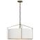 Bow Pendant - Soft Gold Finish - Natural Anna Shade