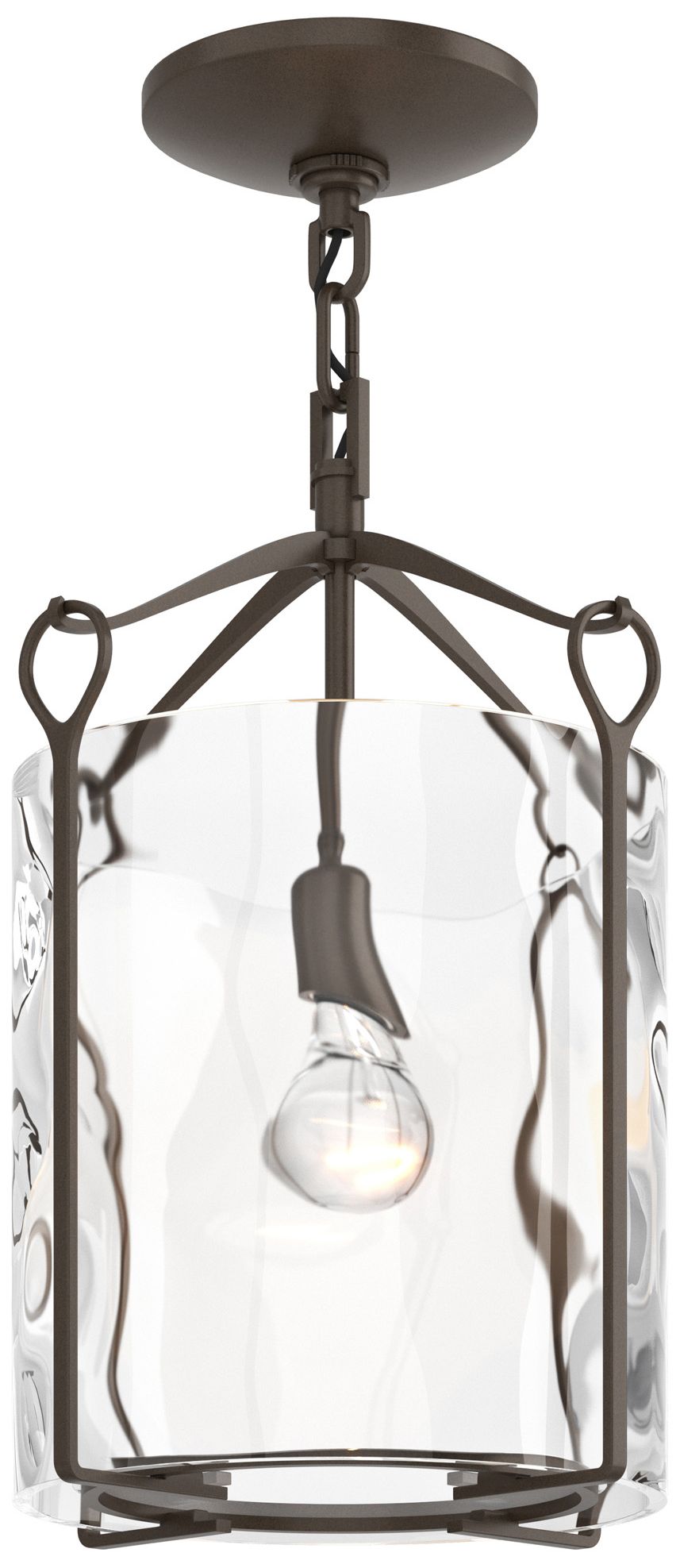 Bow Semi-Flush - Bronze - Water Glass - Made to Order