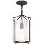 Bow Semi-Flush - Oil Rubbed Bronze - Clear Fluted Glass