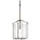 Bow Tall Mini Pendant - Bronze Finish - Clear Fluted Glass