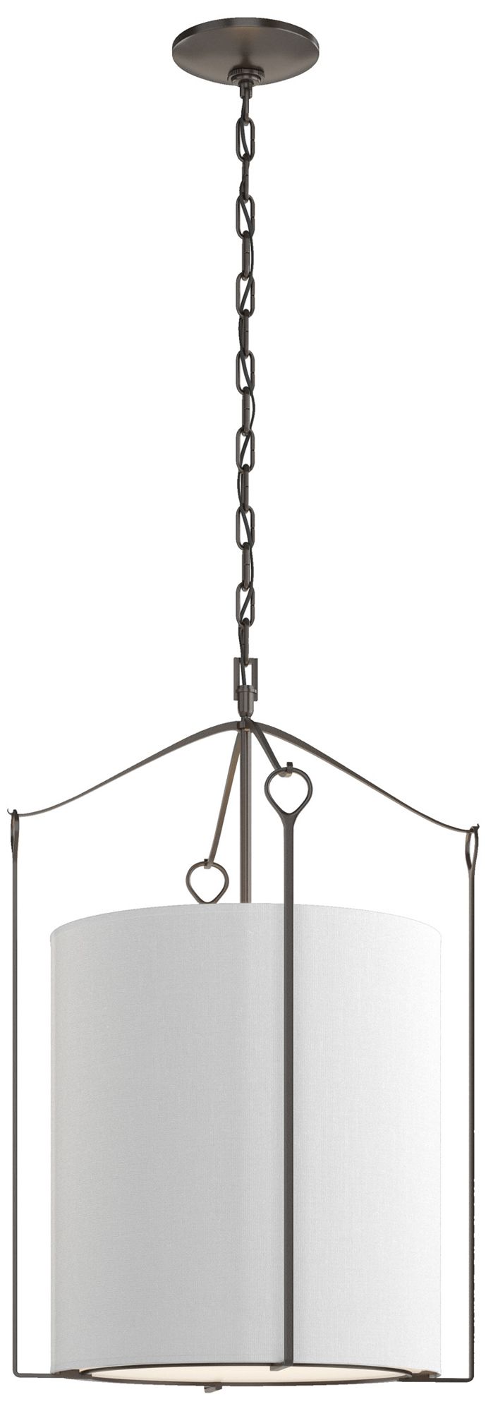 Bow Tall Pendant - Oil Rubbed Bronze - Anna Shade - Made to Order