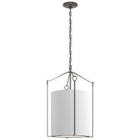 Image1 of Bow Tall Pendant - Oil Rubbed Bronze - Anna Shade