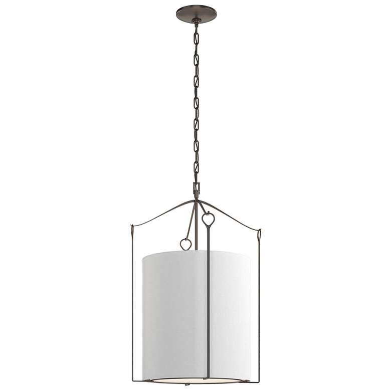 Image 1 Bow Tall Pendant - Oil Rubbed Bronze - Anna Shade