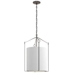 Bow Tall Pendant - Oil Rubbed Bronze - Anna Shade