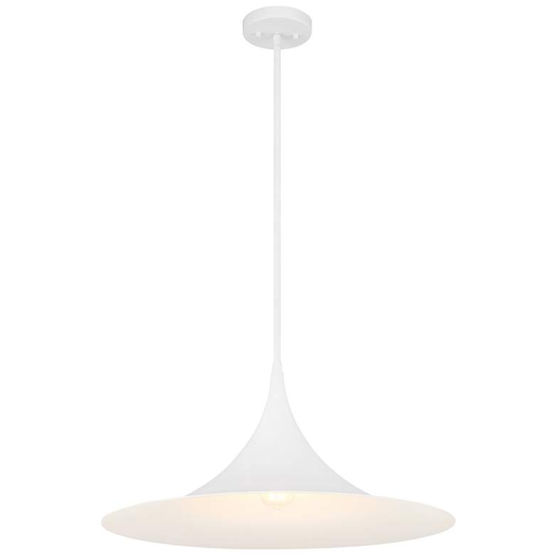 Image 1 Bowdin 1-Light Pendant in Bisque White