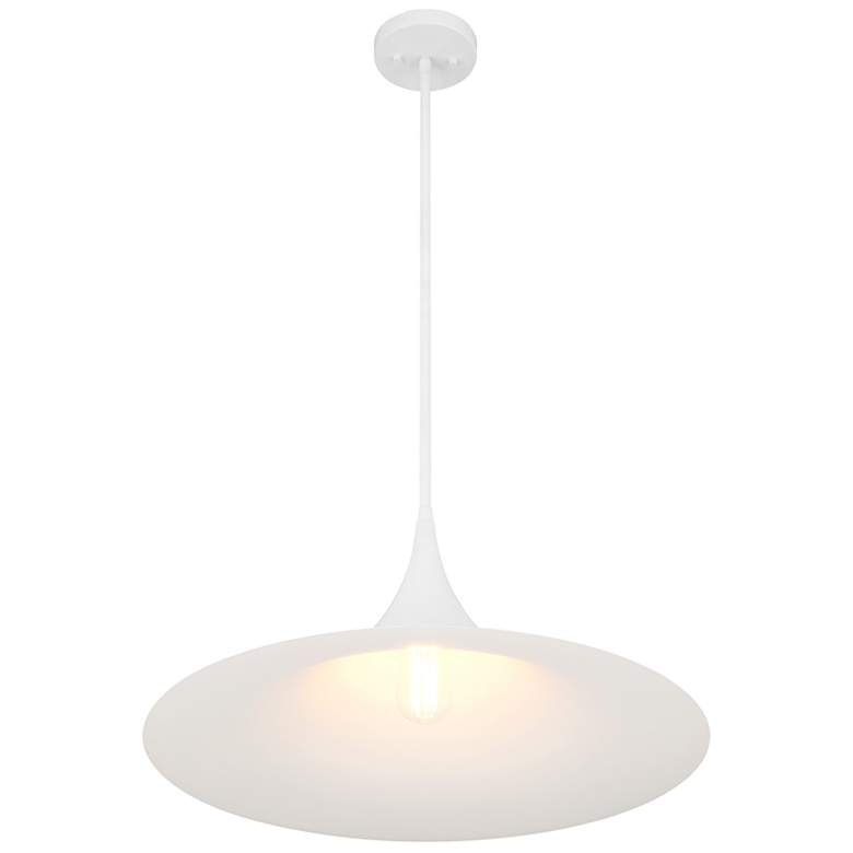 Image 4 Bowdin 1-Light Pendant in Bisque White more views