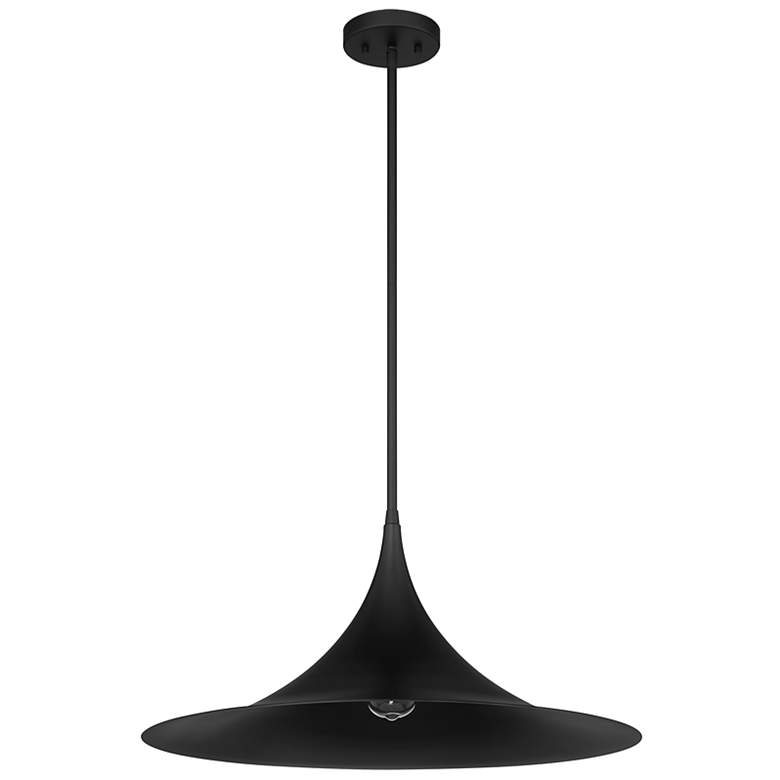 Image 2 Bowdin 1-Light Pendant in Matte Black more views